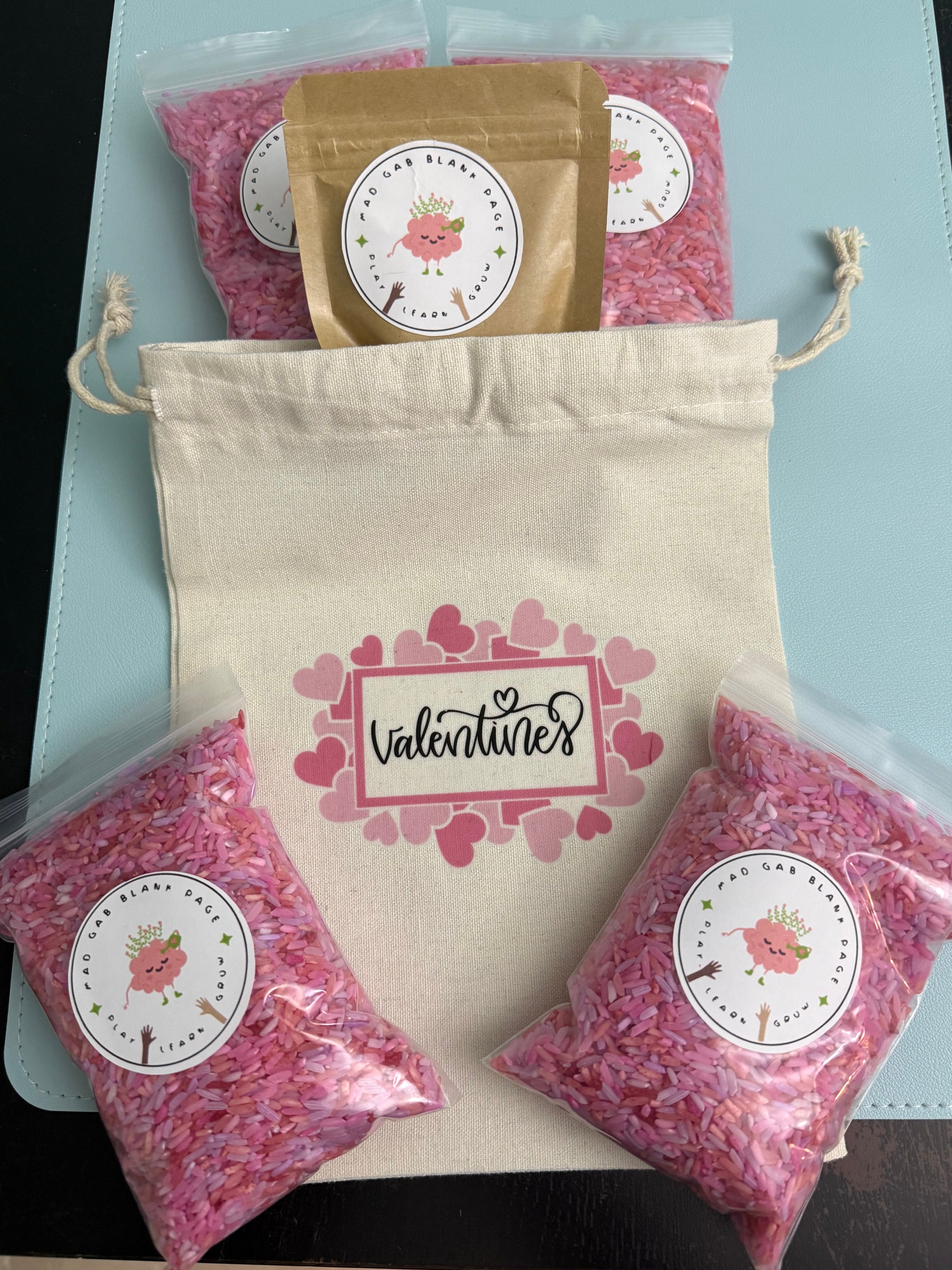 Valentine Mini Sensory - Canvas Play Bag