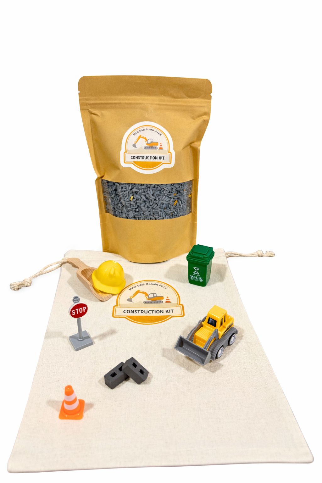 Construction Explorer Sensory Kit | Fine Motor Sensory Play Pouch | Neuroaffirming