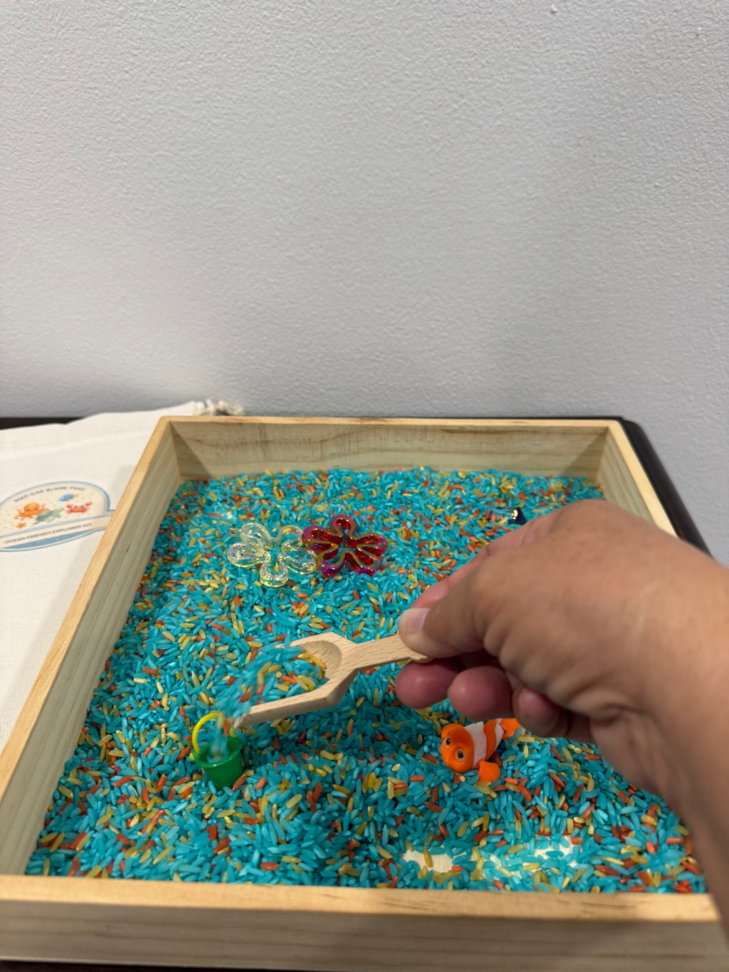 Ocean Friends Explorer Sensory Kit | Summer Travel Montessori Play Pouch, Calm Activity