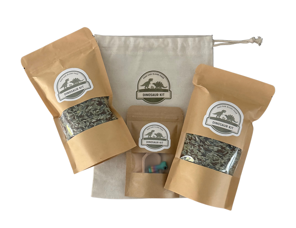 Dinosaur Explorer Sensory Kit | Travel Sensory Play Pouch | Montessori Inspired Play