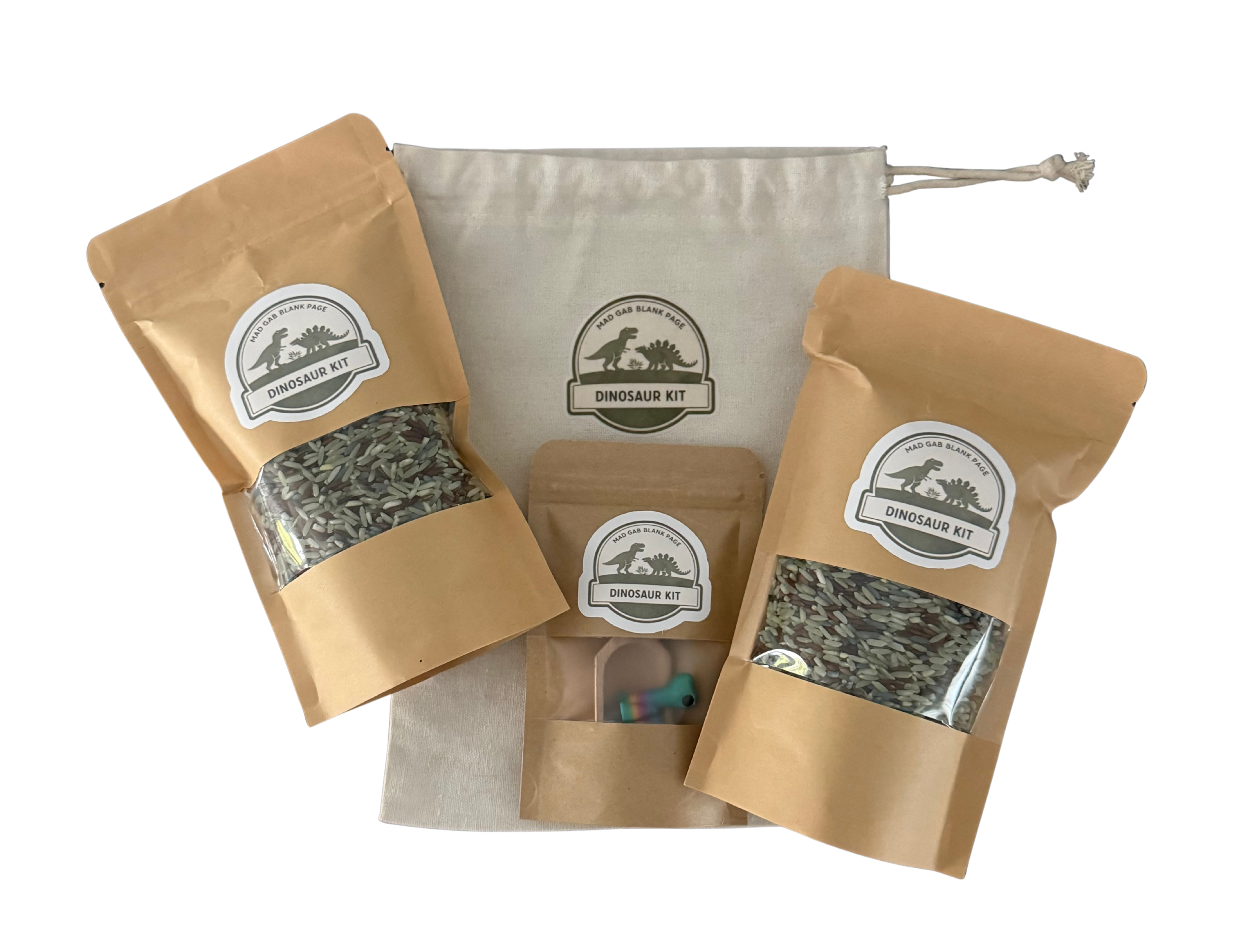 Dinosaur Explorer Sensory Kit | Travel Sensory Play Pouch | Montessori Inspired Play