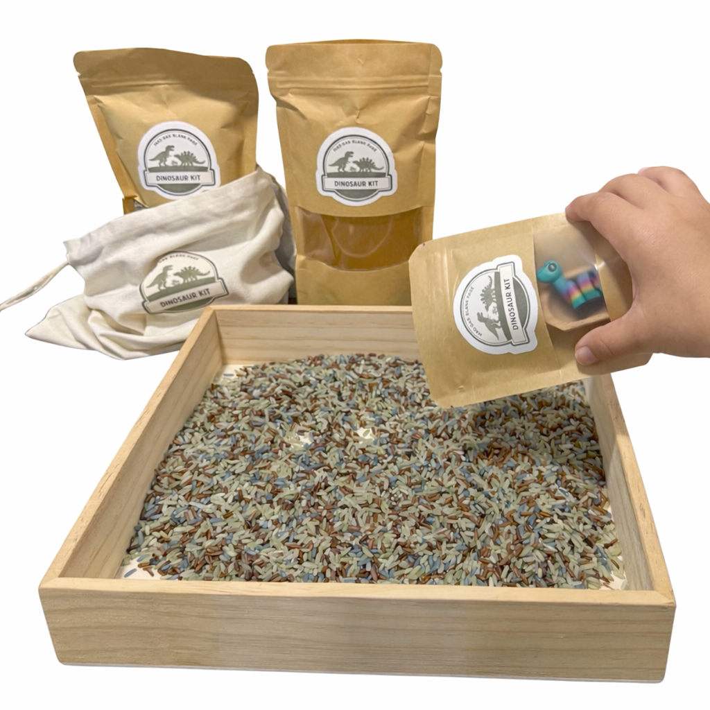 Dinosaur Explorer Sensory Kit | Travel Sensory Play Pouch | Montessori Inspired Play