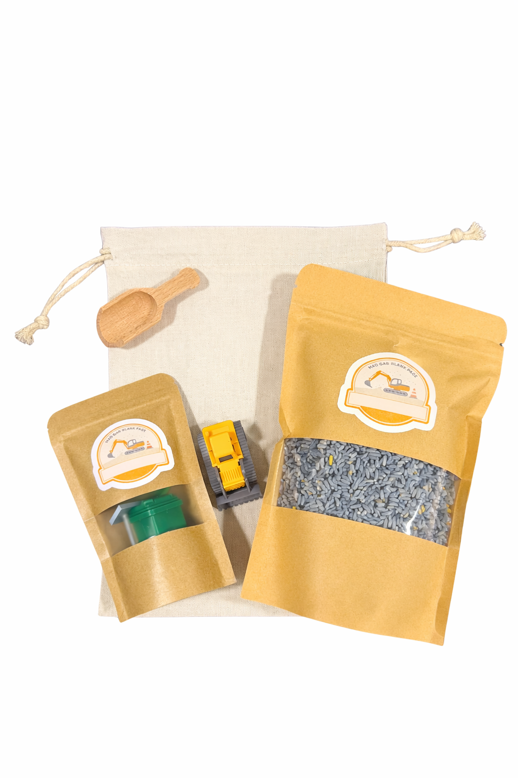 Construction Explorer Sensory Kit | Fine Motor Sensory Play Pouch | Neuroaffirming