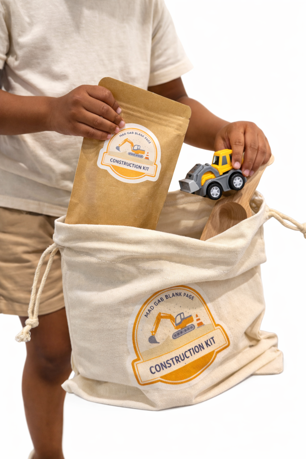 Construction Explorer Sensory Kit | Fine Motor Sensory Play Pouch | Neuroaffirming