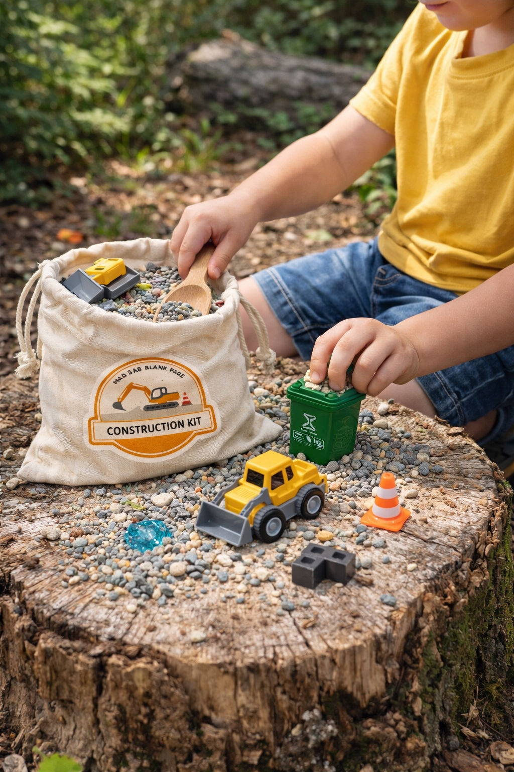 Construction Explorer Sensory Kit | Fine Motor Sensory Play Pouch | Neuroaffirming