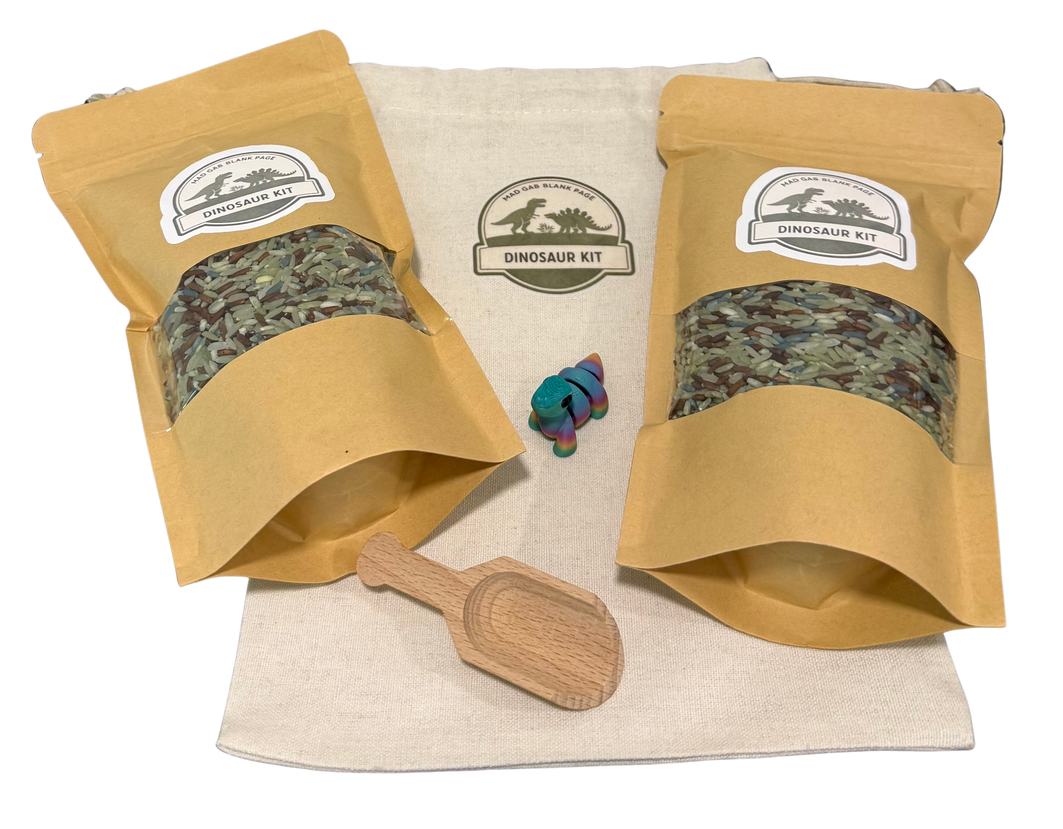 Dinosaur Explorer Sensory Kit | Travel Sensory Play Pouch | Montessori Inspired Play