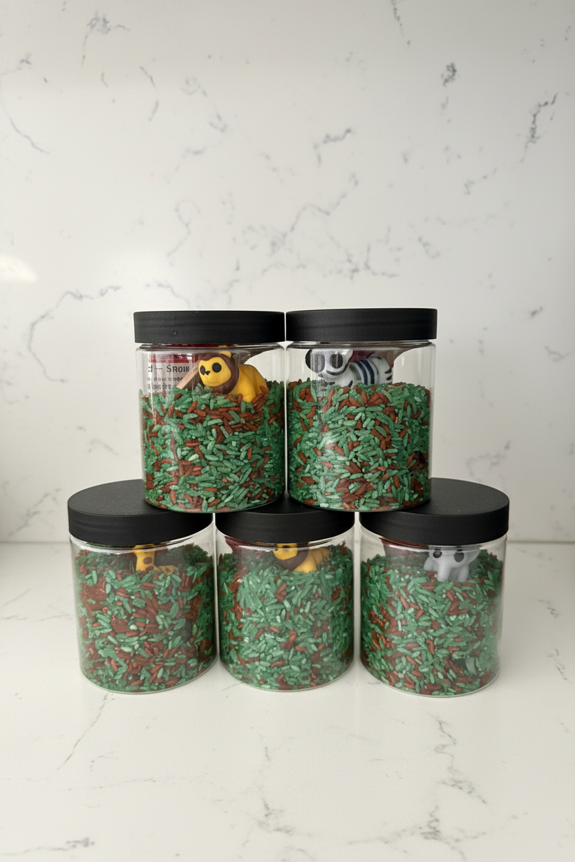 Jungle Journey Tiny Sensory World | Jungle Journey Sensory Kit | Ready-to-Play, 8oz Jar