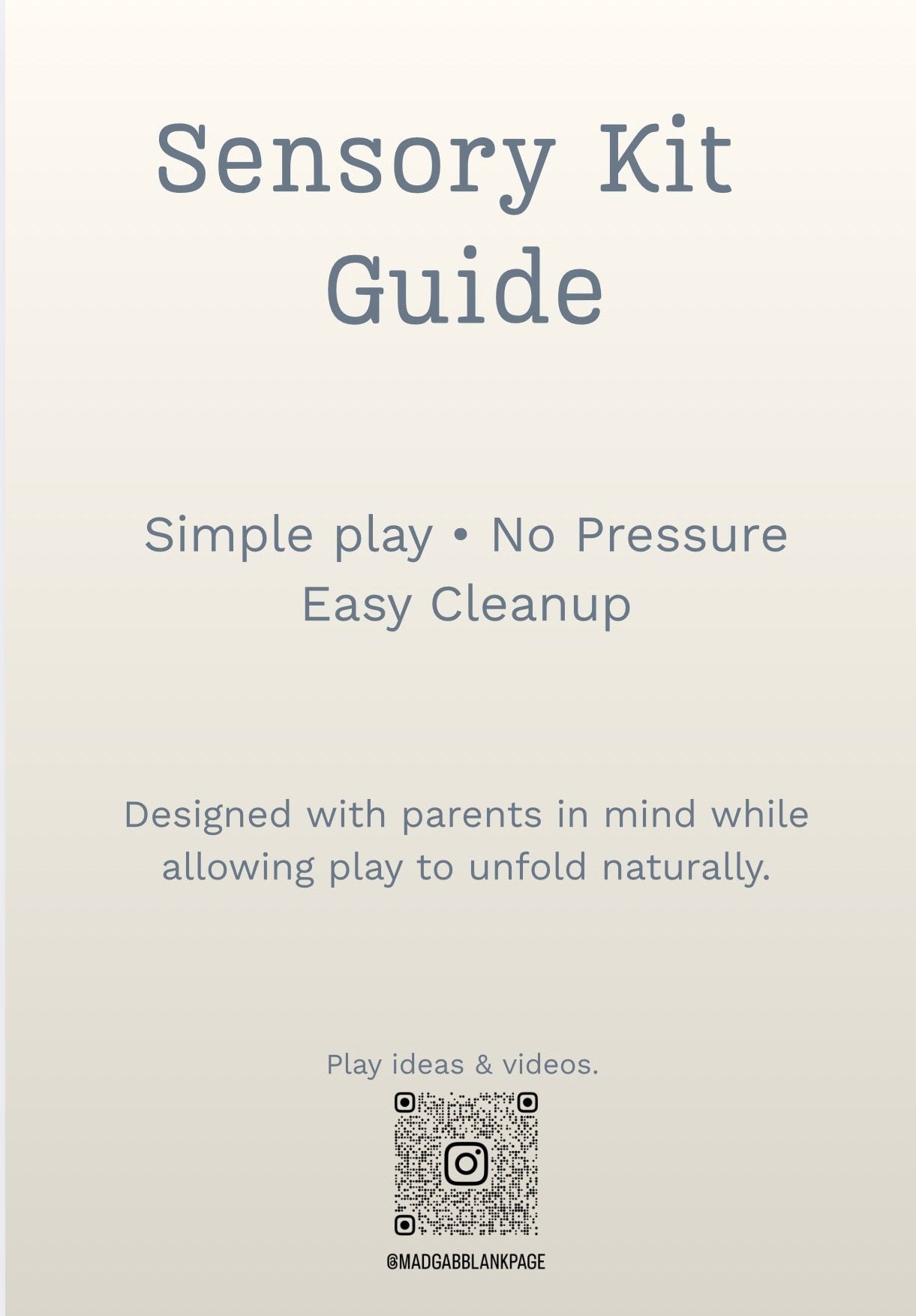Sensory Play Guide for Parents
