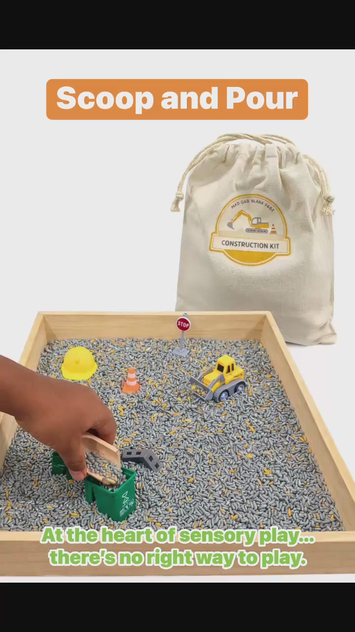 Construction Explorer Sensory Kit | Fine Motor Sensory Play Pouch | Neuroaffirming